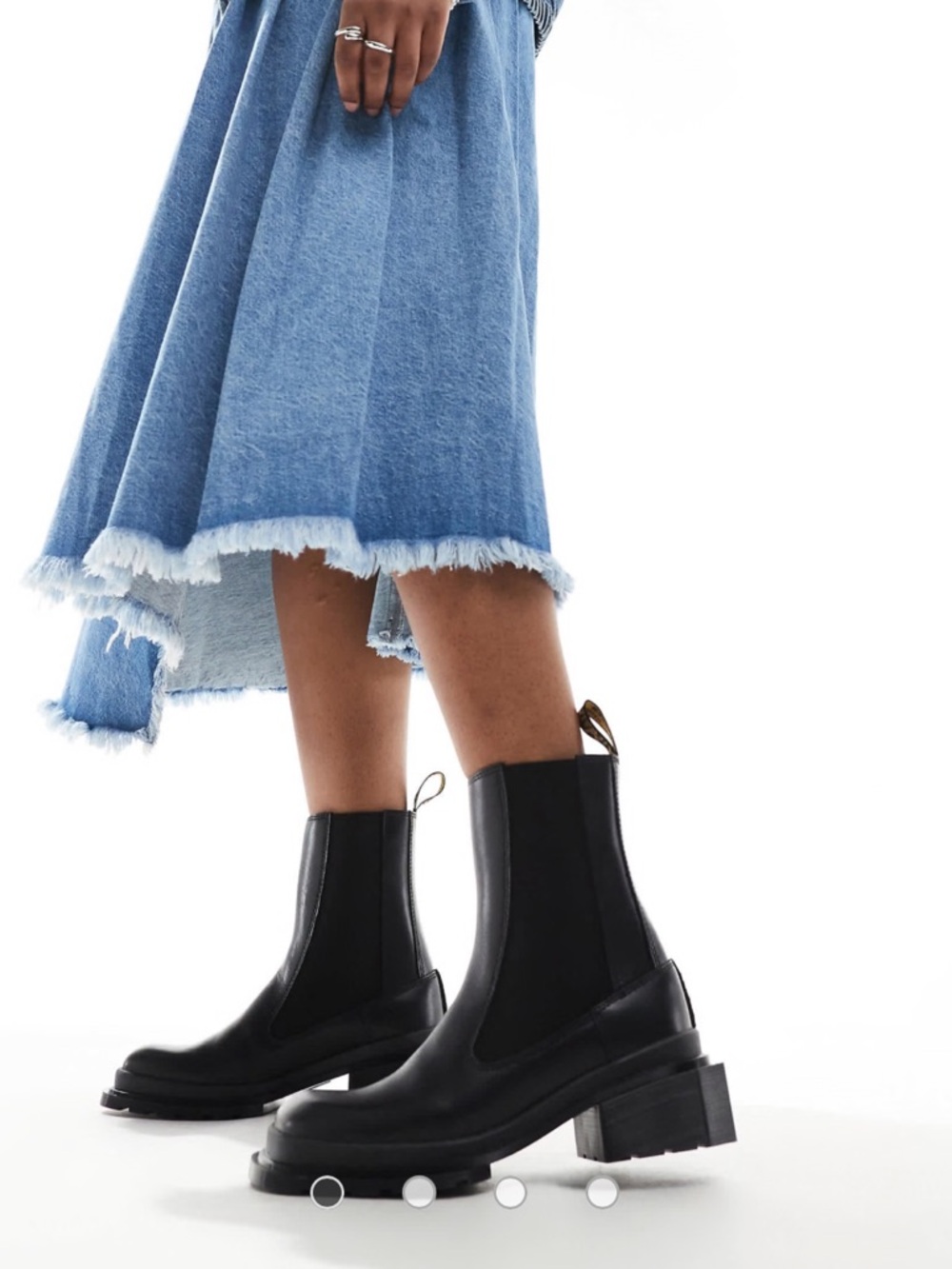 Dr Martens Maybole chelsea boots in black leather Women’s Black Chelsea Platform - Picture 2 of 10